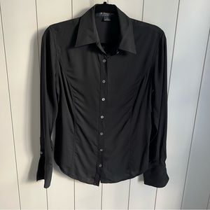 J.Crew gathered silk l/s blouse
